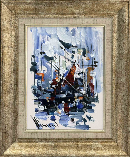 Mavi Serenad Yağlı Boya Tablosu