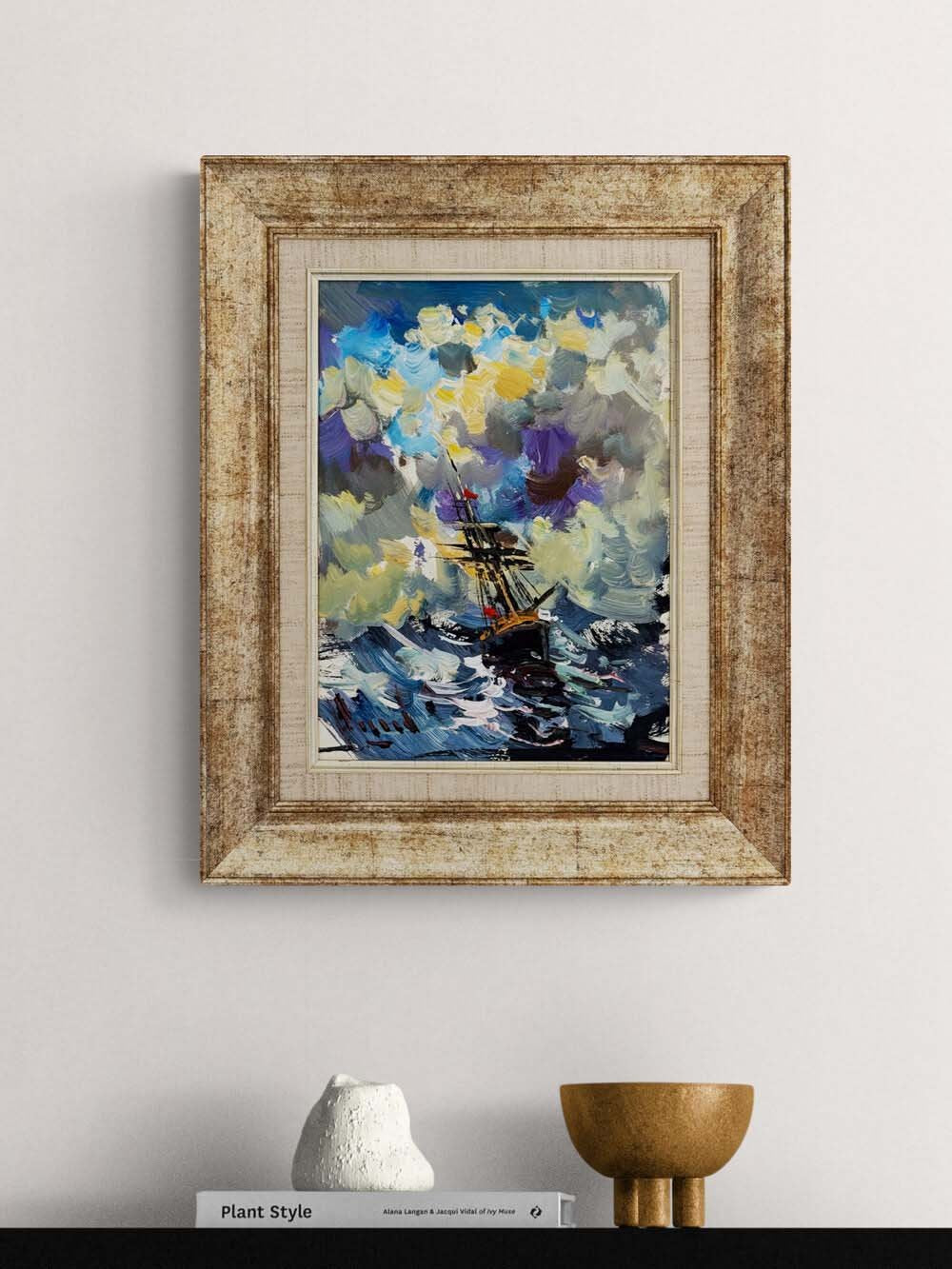 Deniz Üstünde Hatıralar Yağlı Boya Tablosu