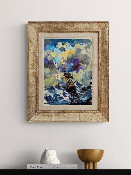 Deniz Üstünde Hatıralar Yağlı Boya Tablosu