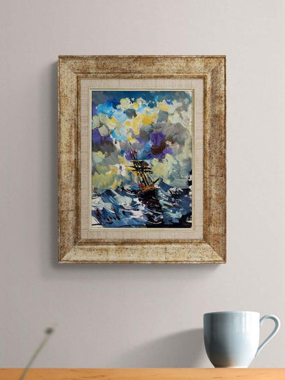 Deniz Üstünde Hatıralar Yağlı Boya Tablosu