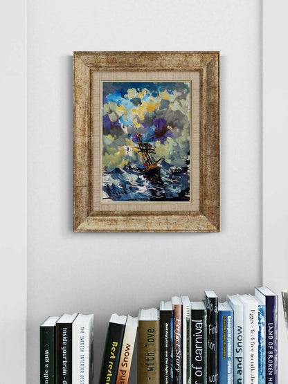 Deniz Üstünde Hatıralar Yağlı Boya Tablosu