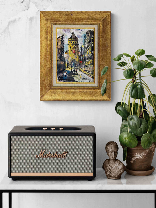 Galata'da Yağlı Boya Tablosu