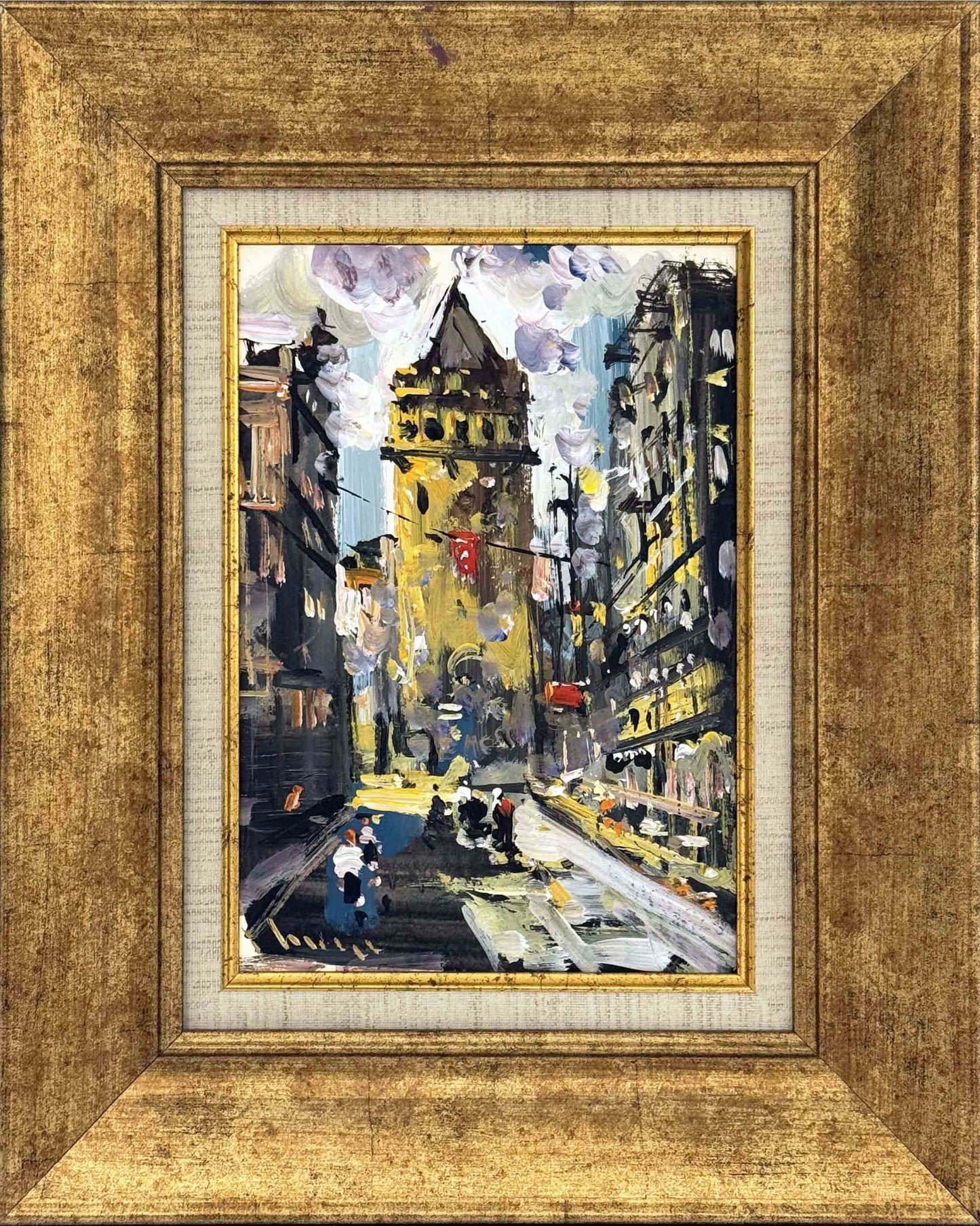 Galata'da Yağlı Boya Tablosu