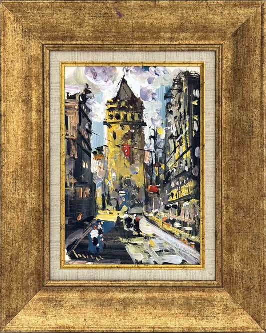 Galata'da Yağlı Boya Tablosu