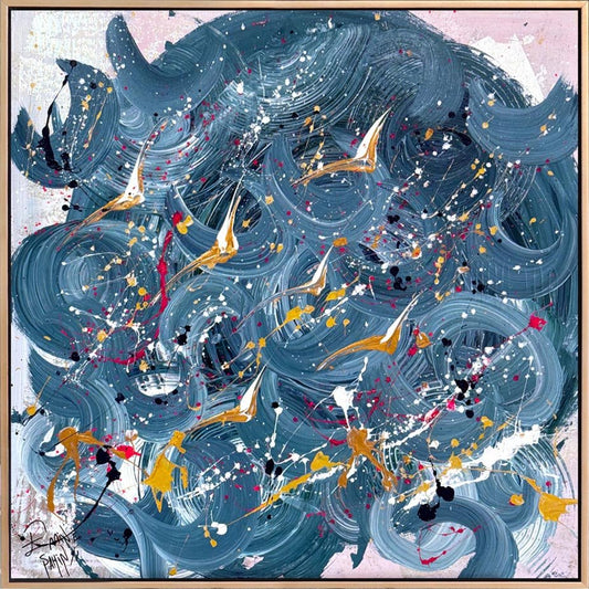 Mavi Bulutların Şarkısı Yağlı Boya Tablosu