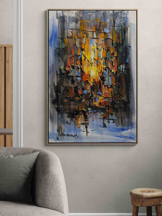 Işığın İzinde Yağlı Boya Tablosu