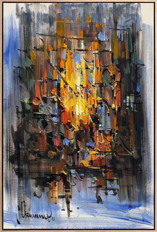 Işığın İzinde Yağlı Boya Tablosu