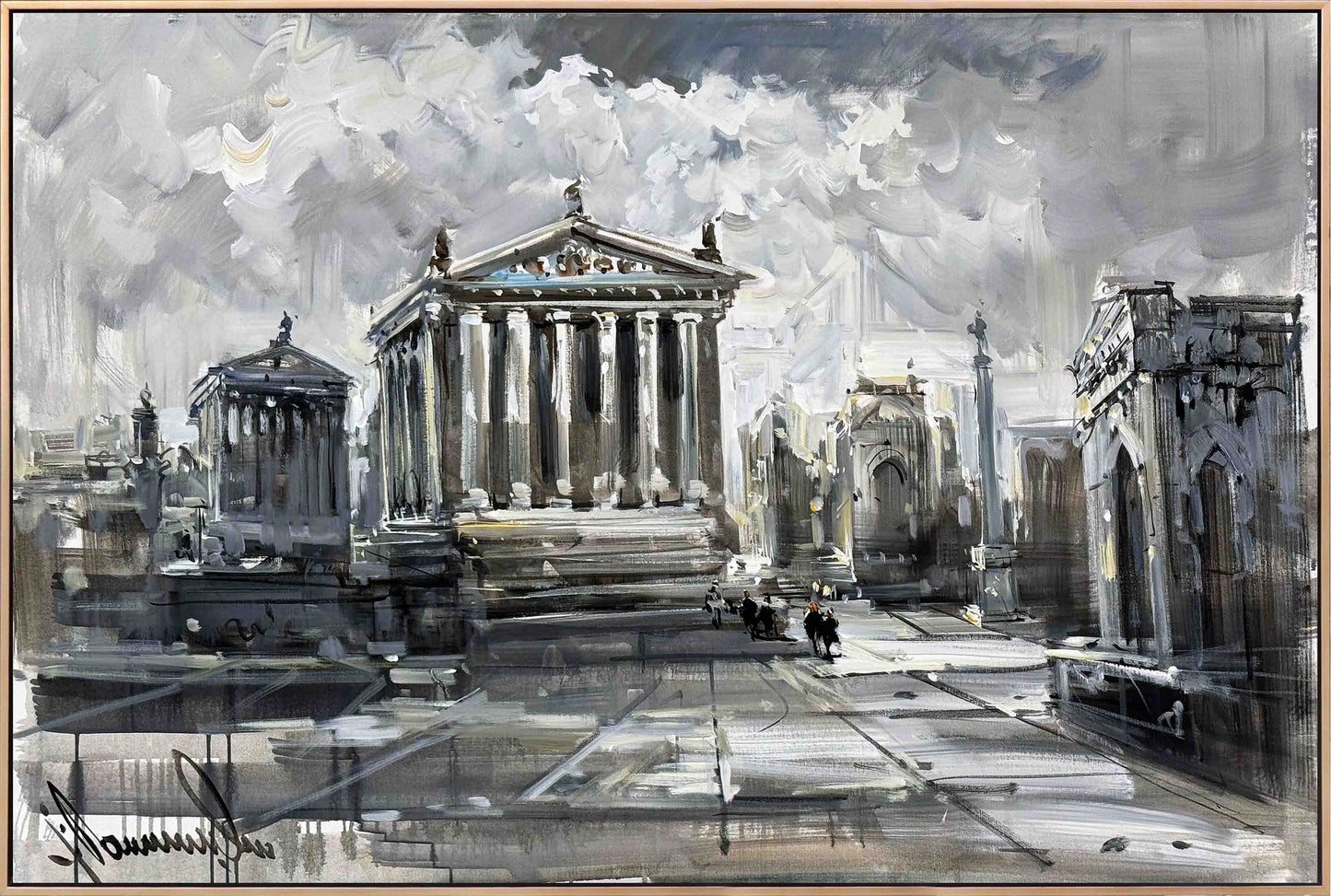 Kaybolmuş Medeniyetin İzleri Yağlı Boya Tablosu