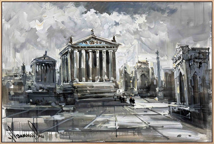 Kaybolmuş Medeniyetin İzleri Yağlı Boya Tablosu