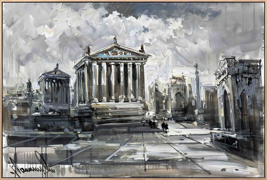 Kaybolmuş Medeniyetin İzleri Yağlı Boya Tablosu