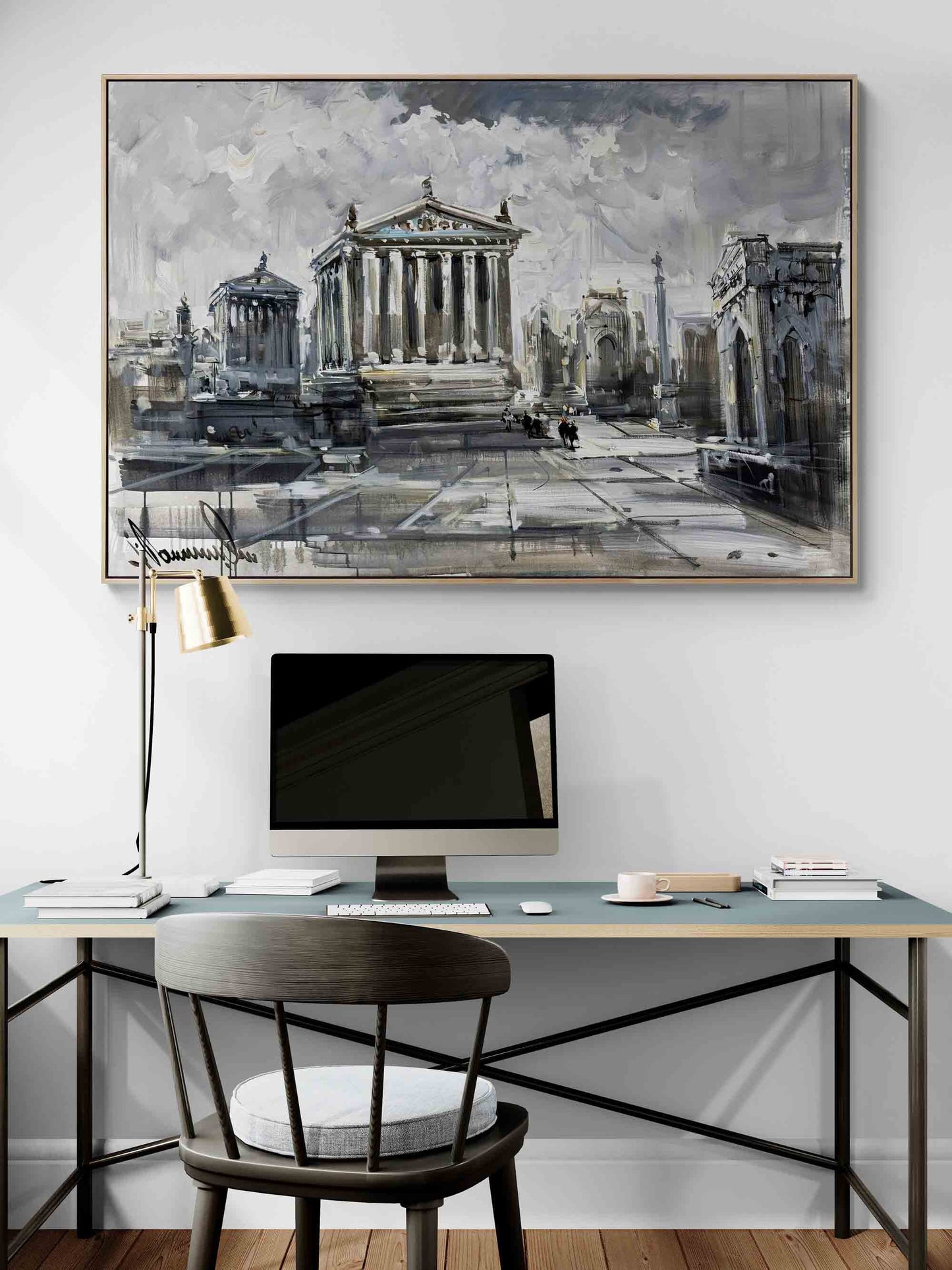 Kaybolmuş Medeniyetin İzleri Yağlı Boya Tablosu