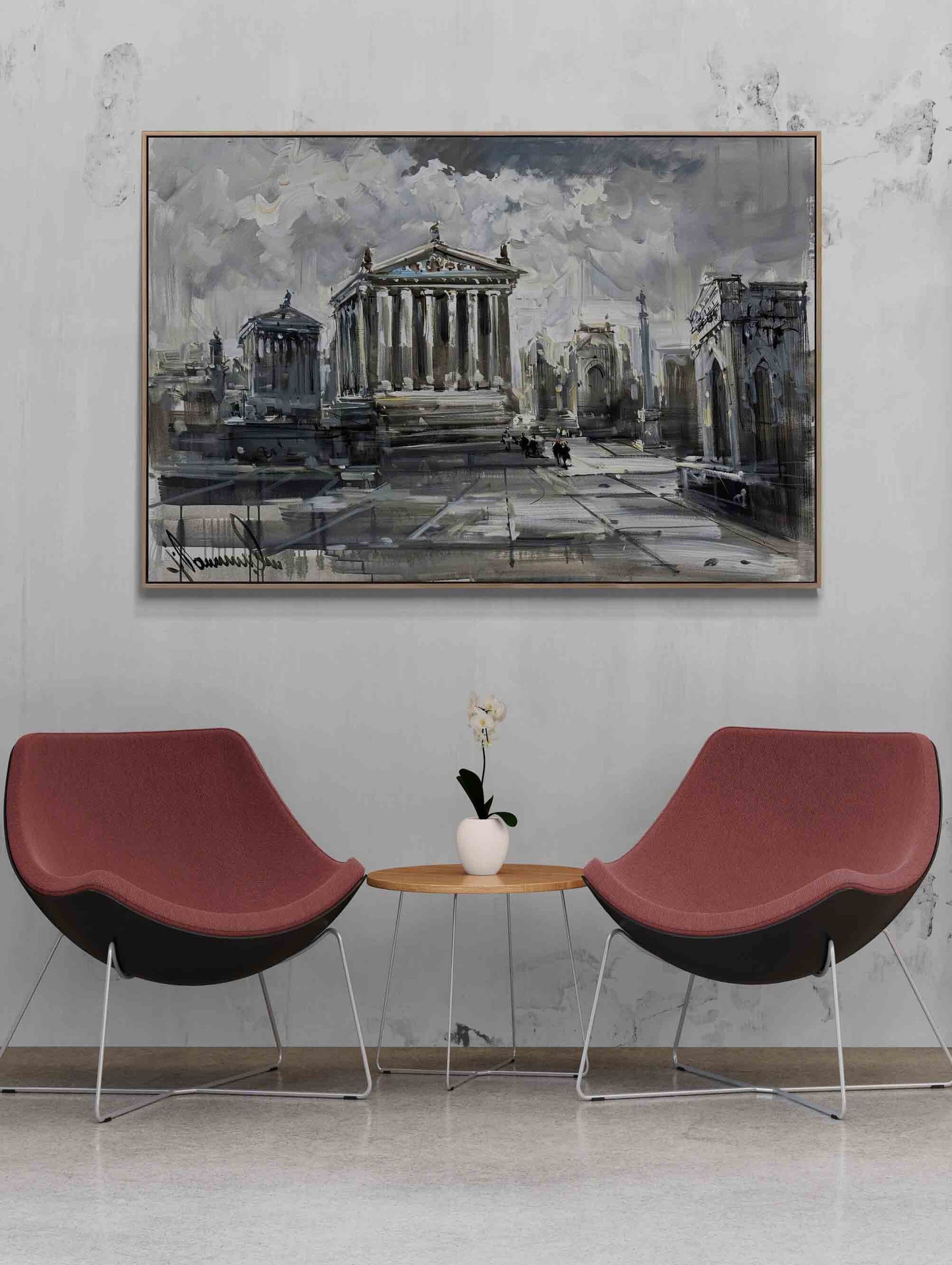 Kaybolmuş Medeniyetin İzleri Yağlı Boya Tablosu