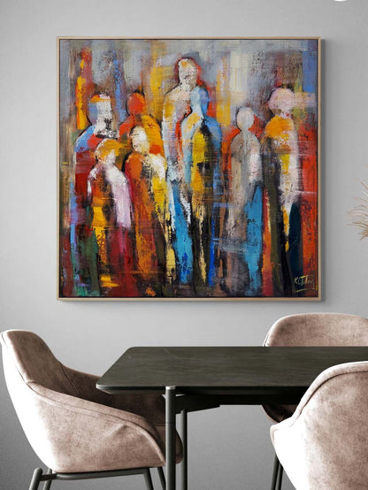 Modernite Yüzleri Yağlı Boya Tablosu