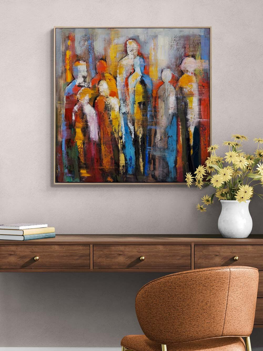 Modernite Yüzleri Yağlı Boya Tablosu