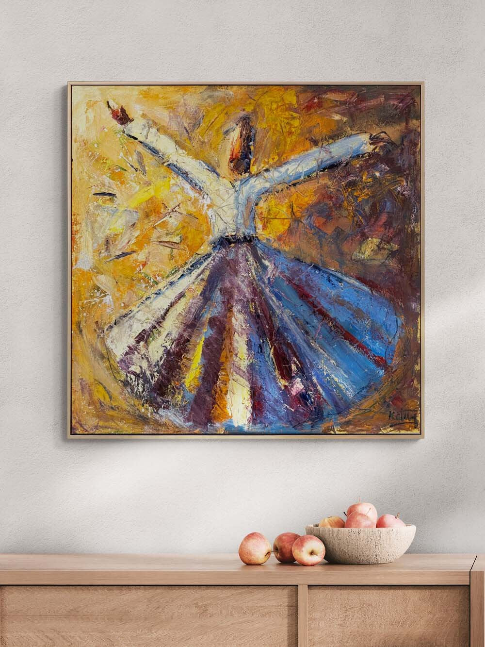 Sessiz İlahi Vakti Yağlı Boya Tablosu