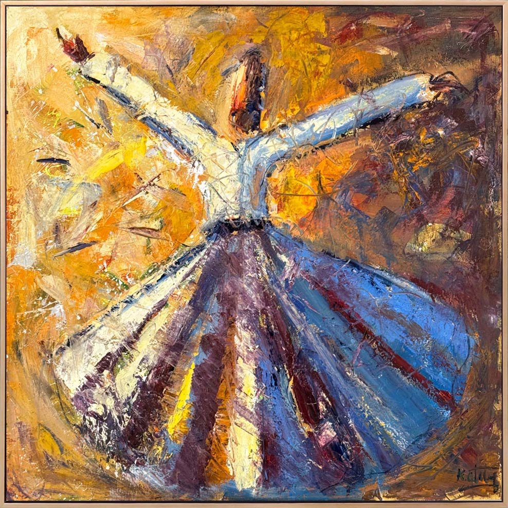 Sessiz İlahi Vakti Yağlı Boya Tablosu