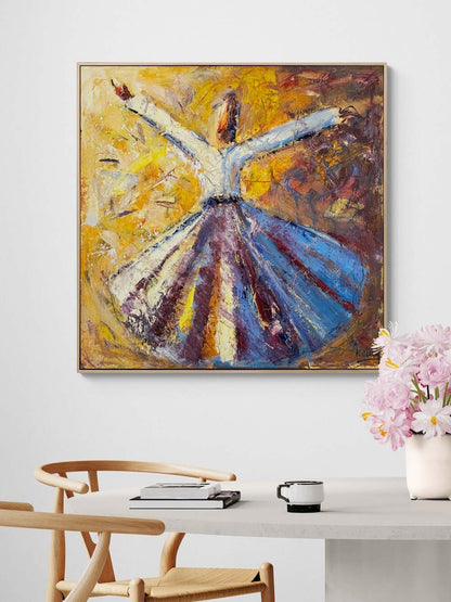 Sessiz İlahi Vakti Yağlı Boya Tablosu