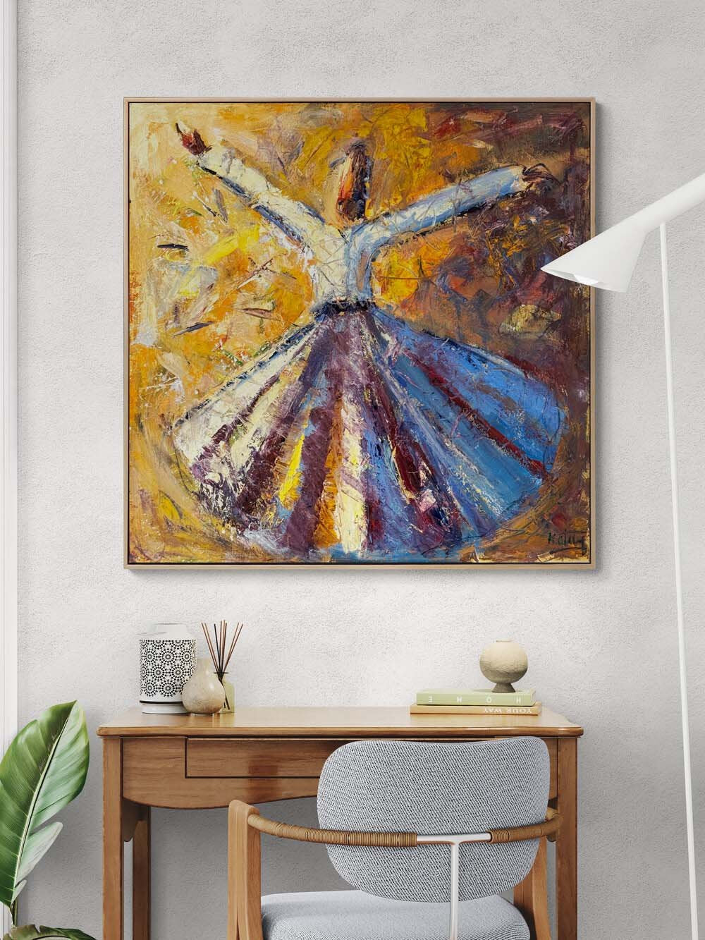 Sessiz İlahi Vakti Yağlı Boya Tablosu