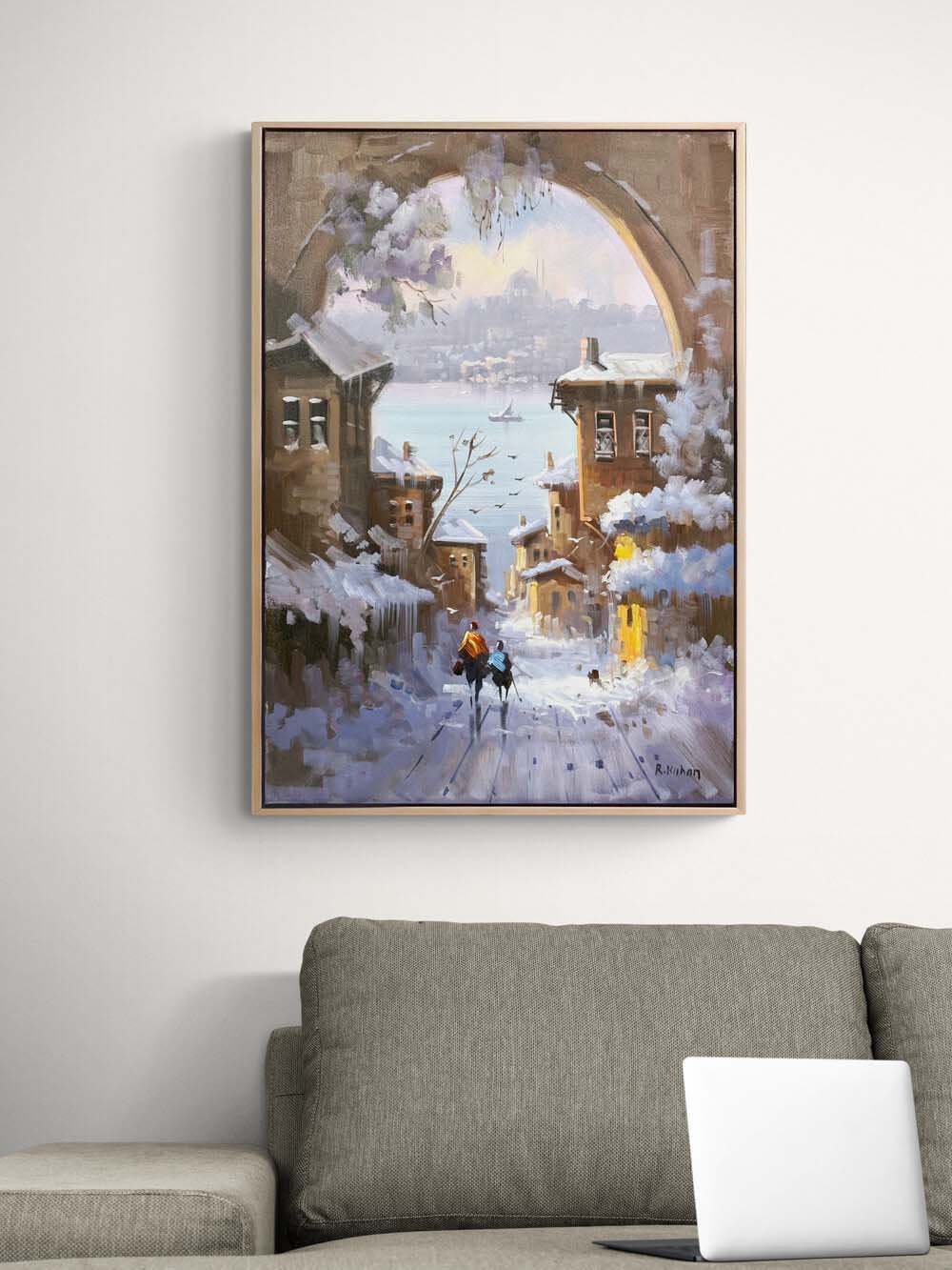 Kışın Açtığı Kapı Yağlı Boya Tablosu