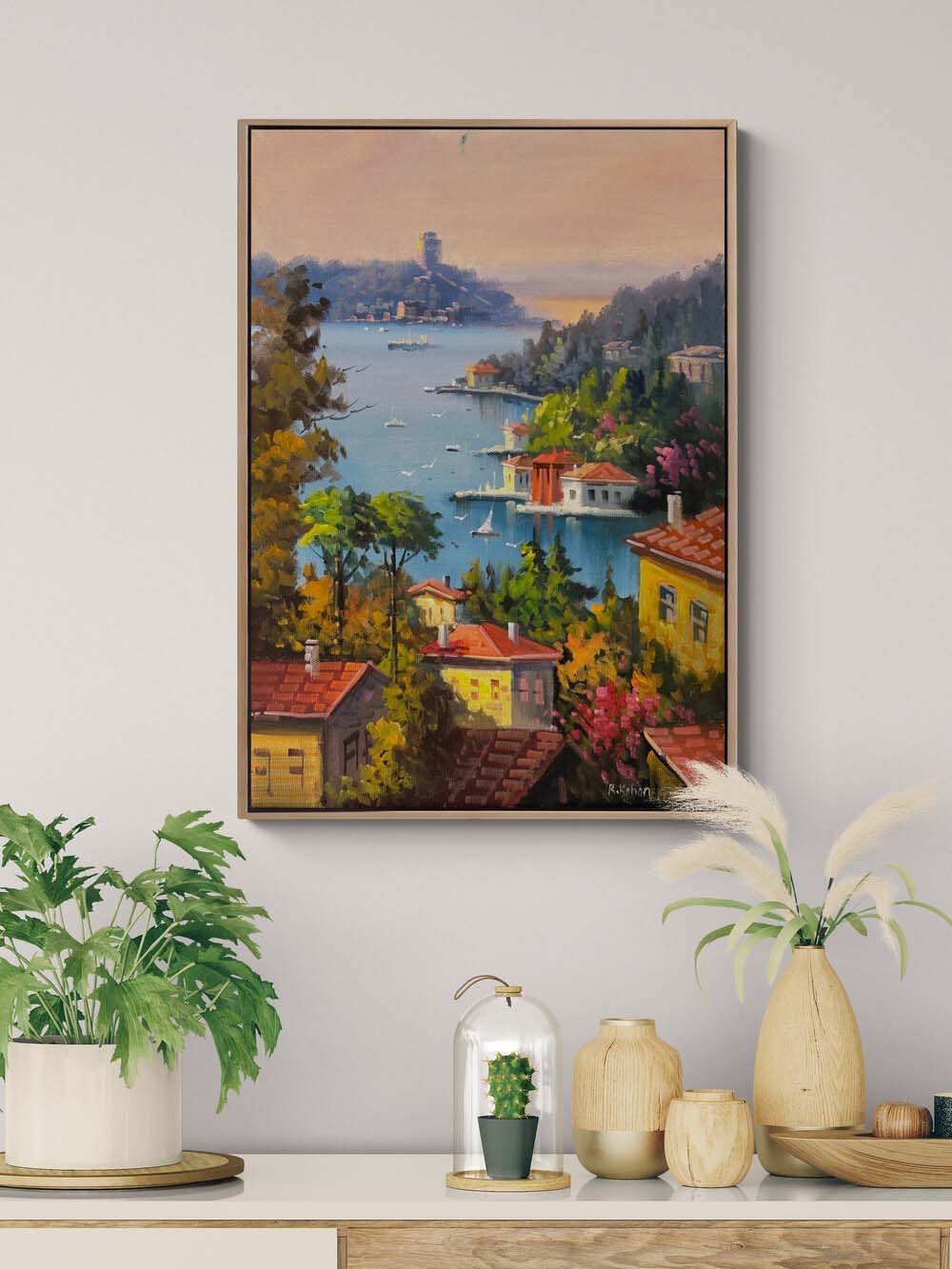 Yalıların Arasında Yağlı Boya Tablosu