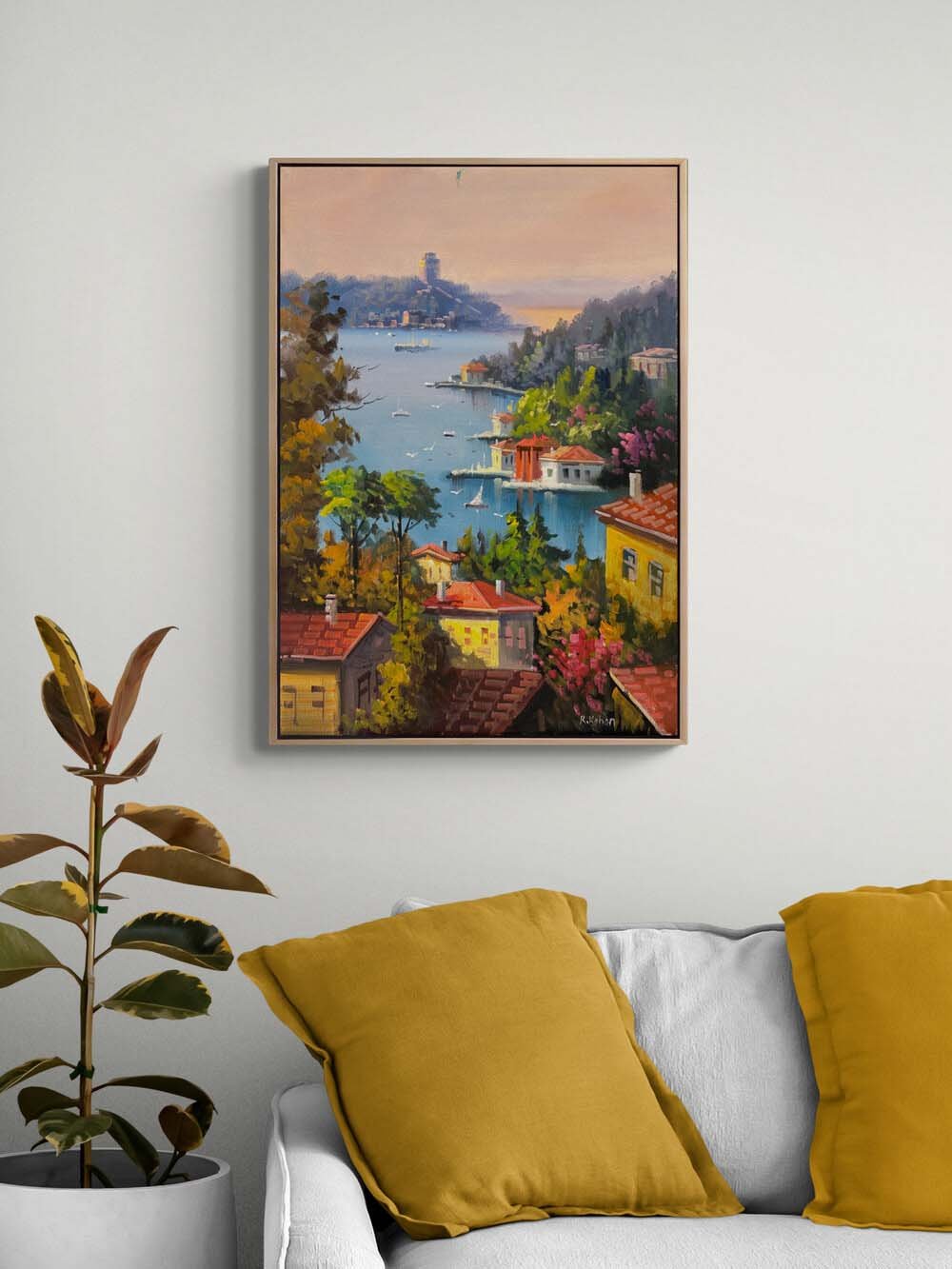 Yalıların Arasında Yağlı Boya Tablosu