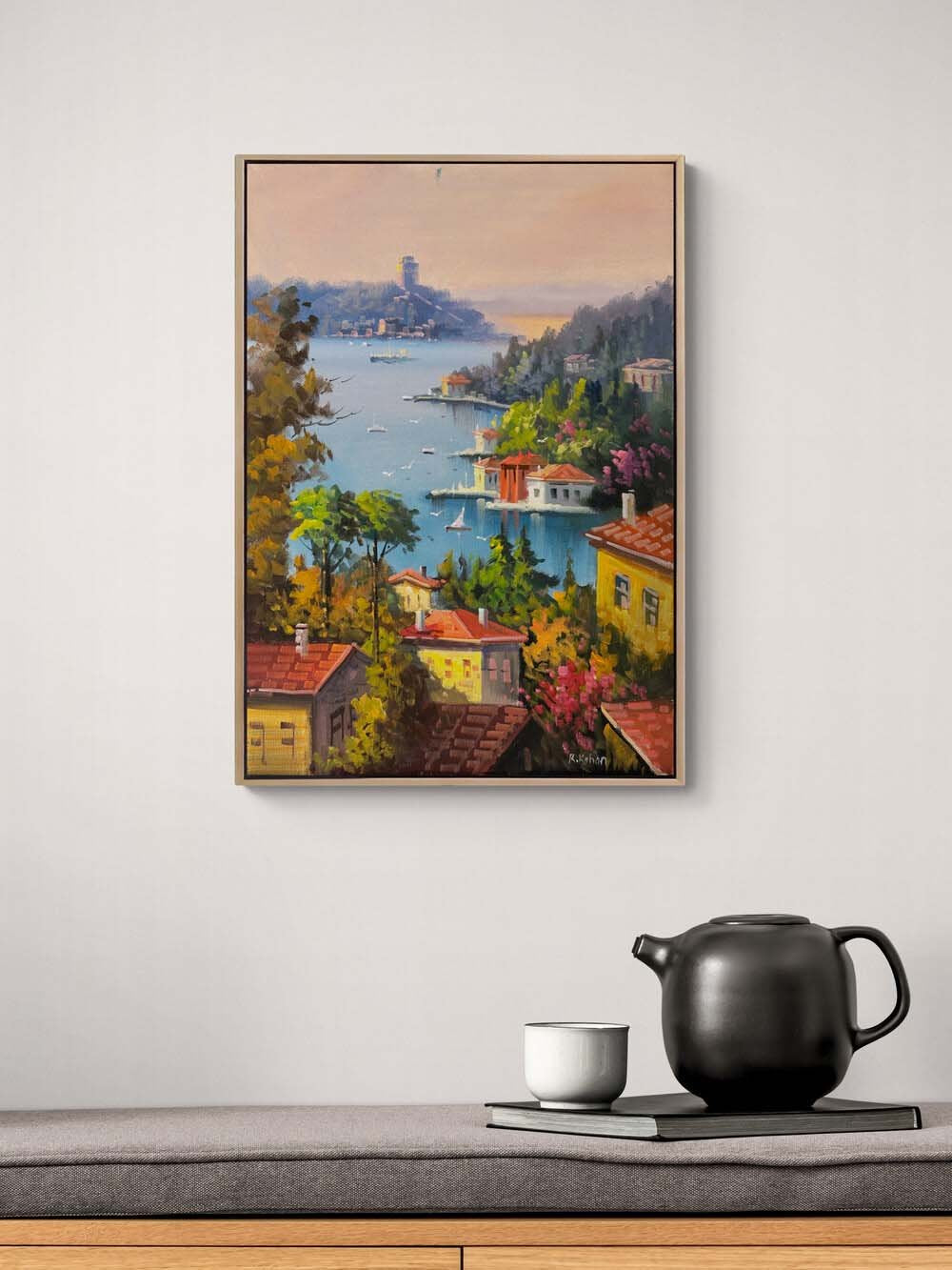 Yalıların Arasında Yağlı Boya Tablosu