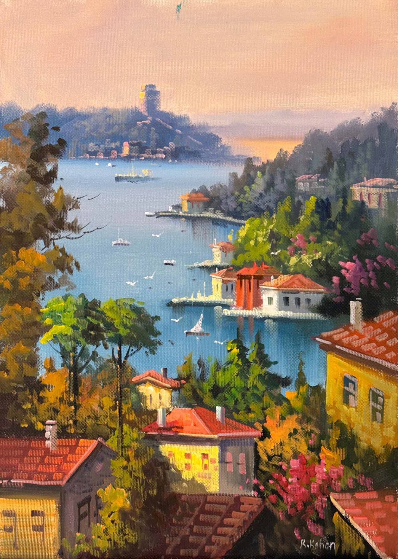 Yalıların Arasında Yağlı Boya Tablosu