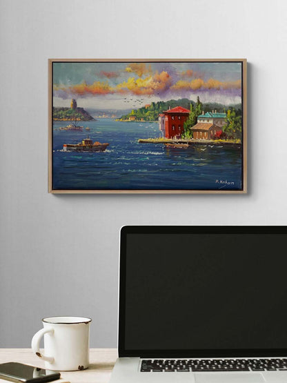 Boğazdan Bir Masal Yağlı Boya Tablosu