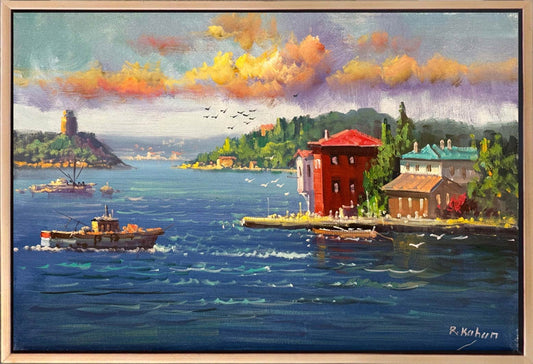 Boğazdan Bir Masal Yağlı Boya Tablosu