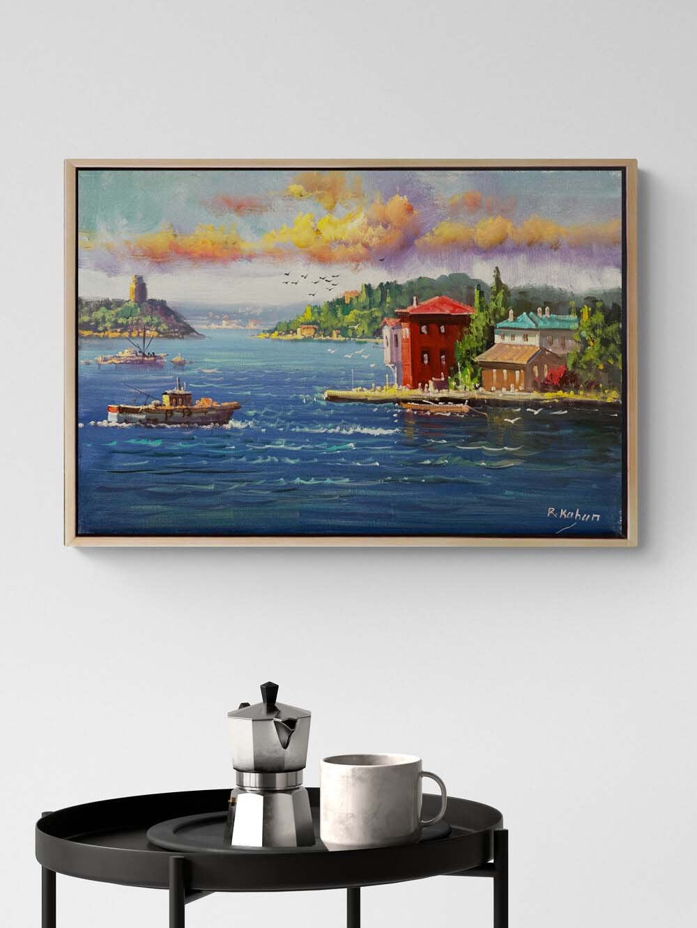 Boğazdan Bir Masal Yağlı Boya Tablosu