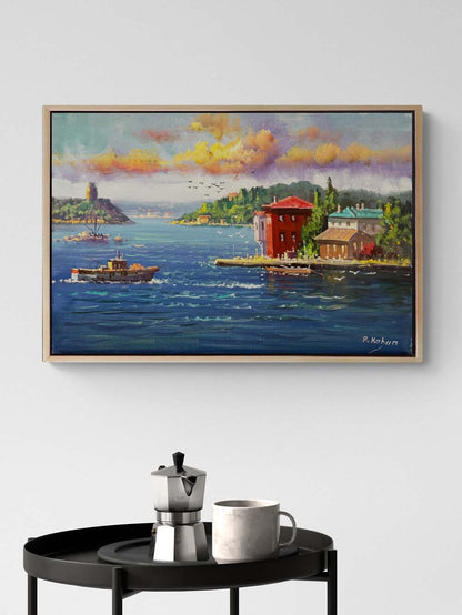 Boğazdan Bir Masal Yağlı Boya Tablosu