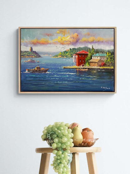 Boğazdan Bir Masal Yağlı Boya Tablosu