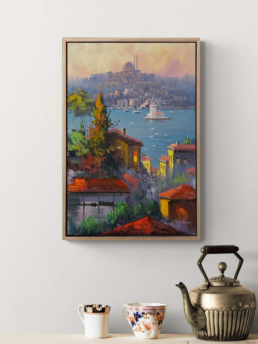 Bir Boğaz Düşü Yağlı Boya Tablosu