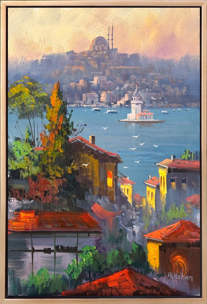 Bir Boğaz Düşü Yağlı Boya Tablosu