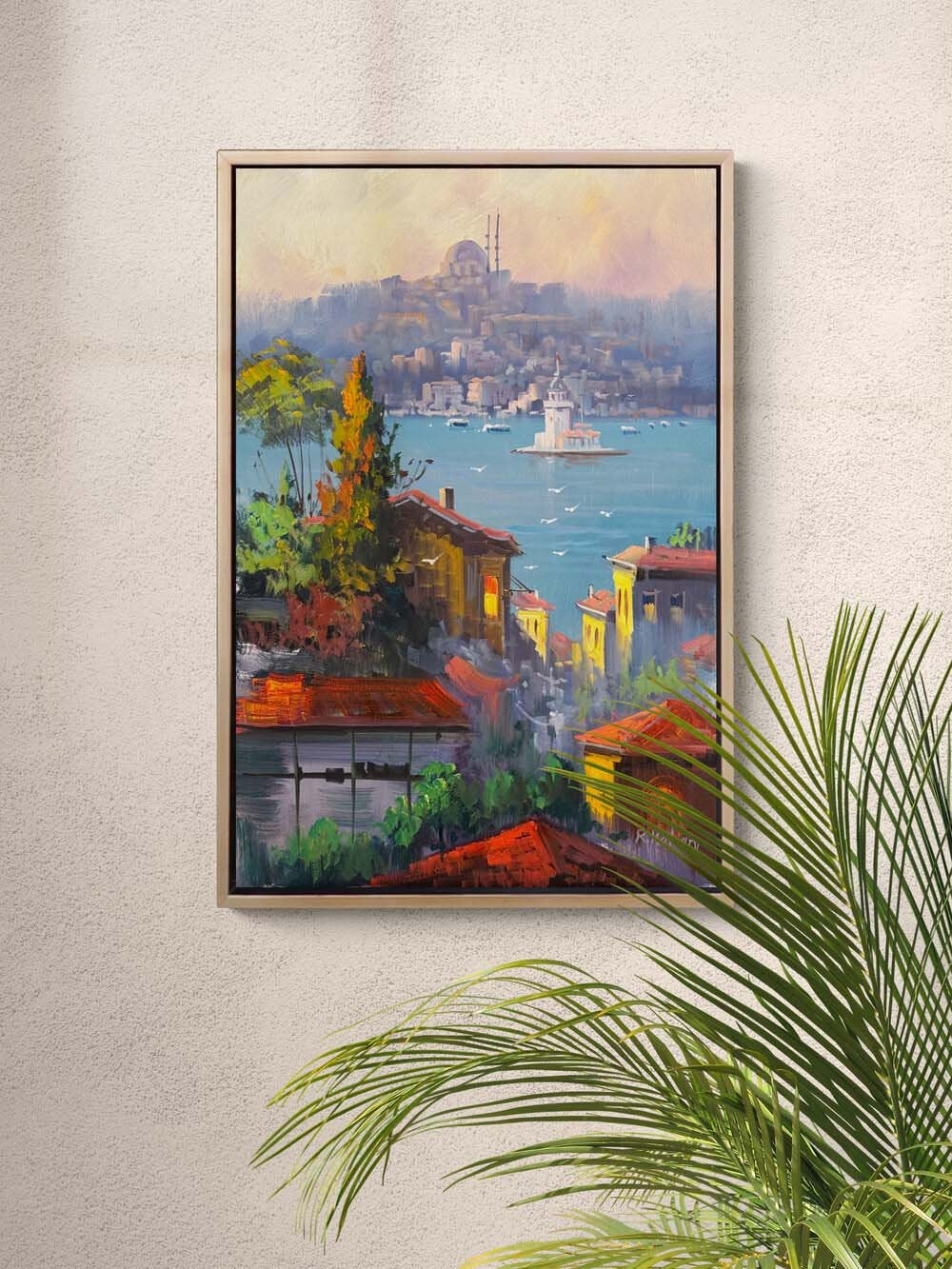 Bir Boğaz Düşü Yağlı Boya Tablosu