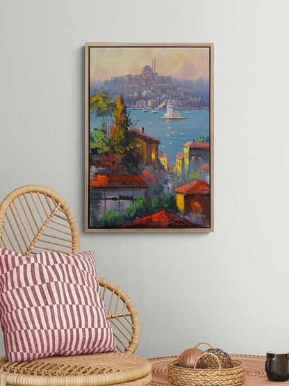 Bir Boğaz Düşü Yağlı Boya Tablosu