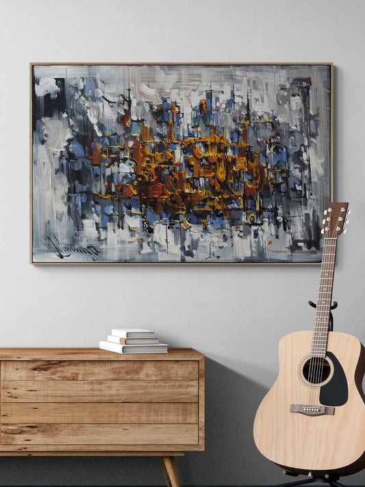 Sessizliğin Mabedi Yağlı Boya Tablosu