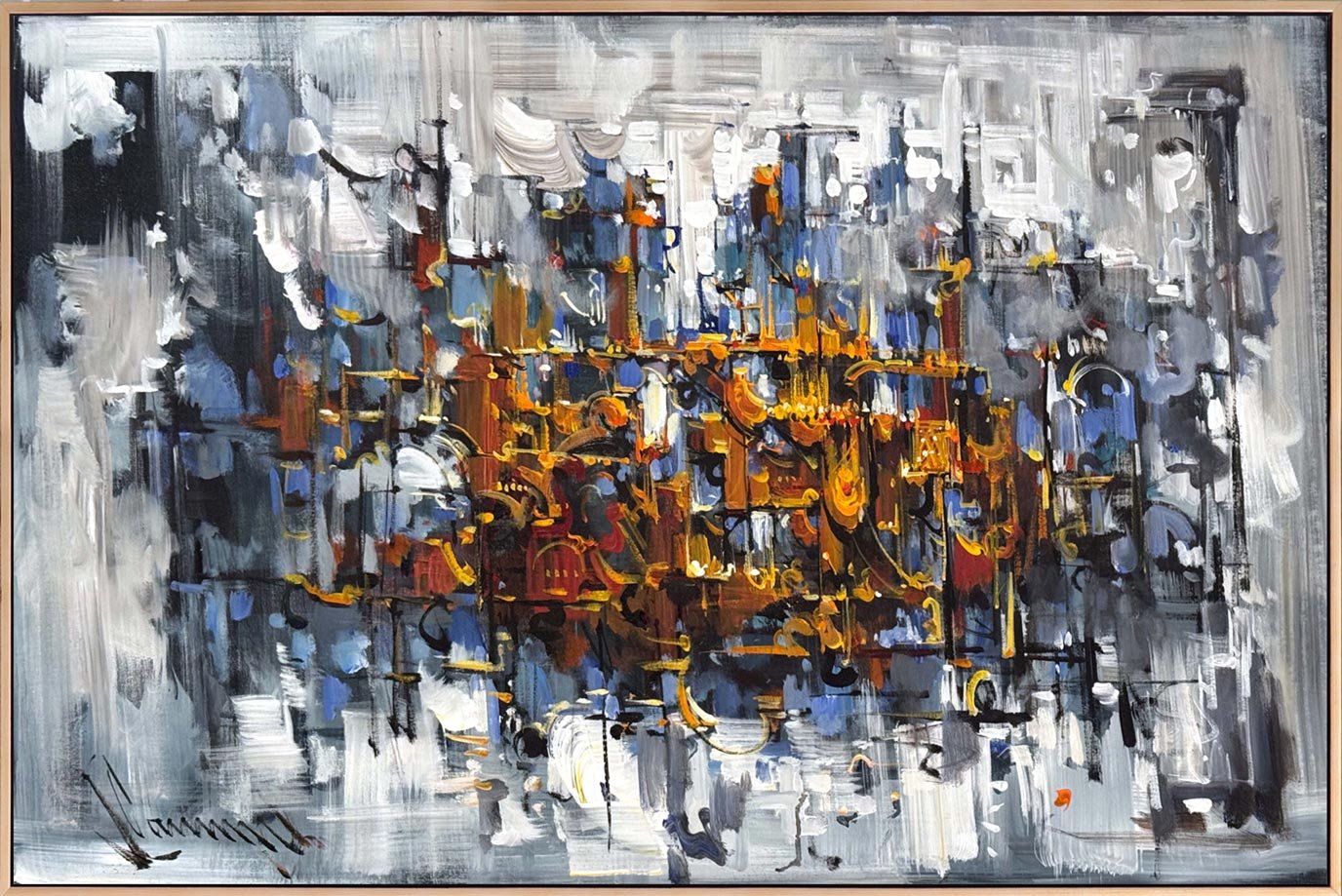 Sessizliğin Mabedi Yağlı Boya Tablosu