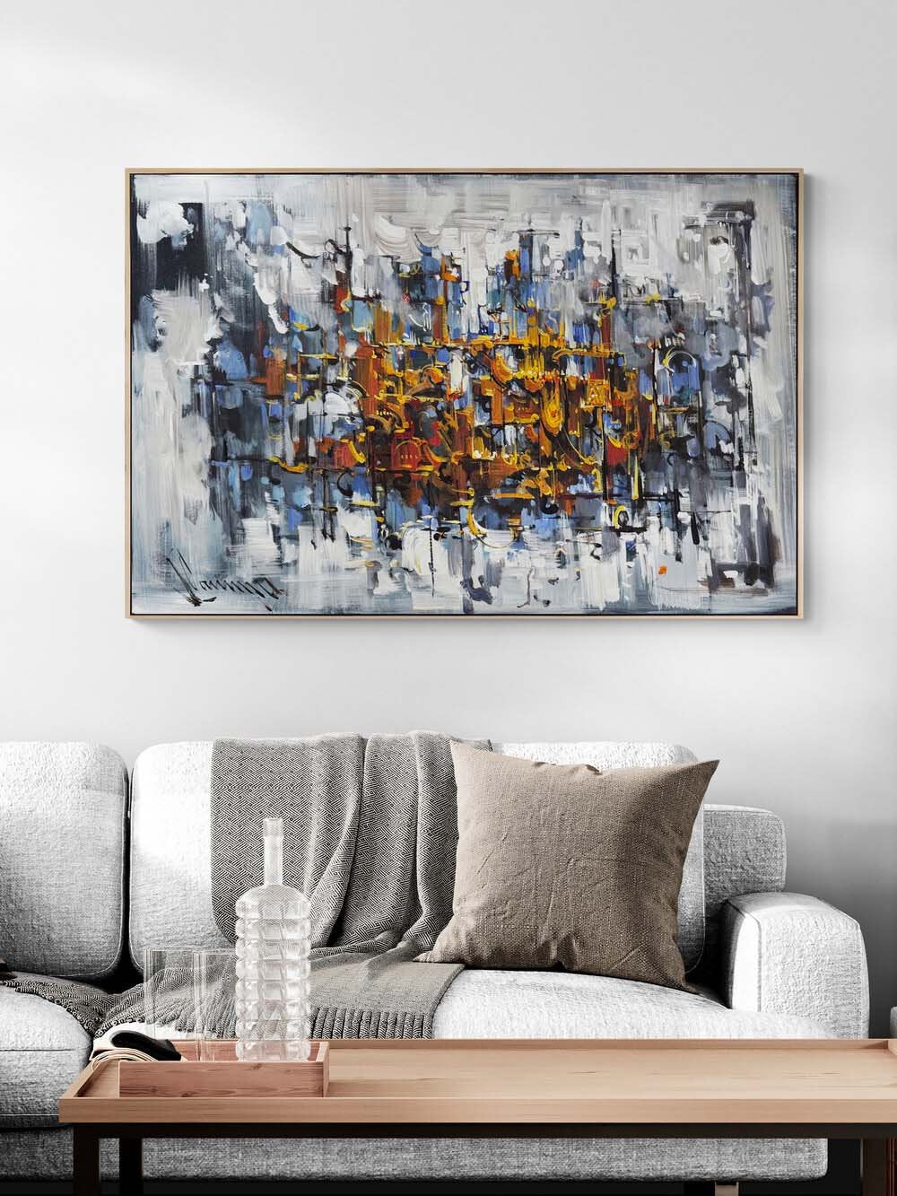 Sessizliğin Mabedi Yağlı Boya Tablosu