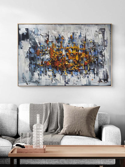 Sessizliğin Mabedi Yağlı Boya Tablosu