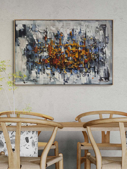 Sessizliğin Mabedi Yağlı Boya Tablosu