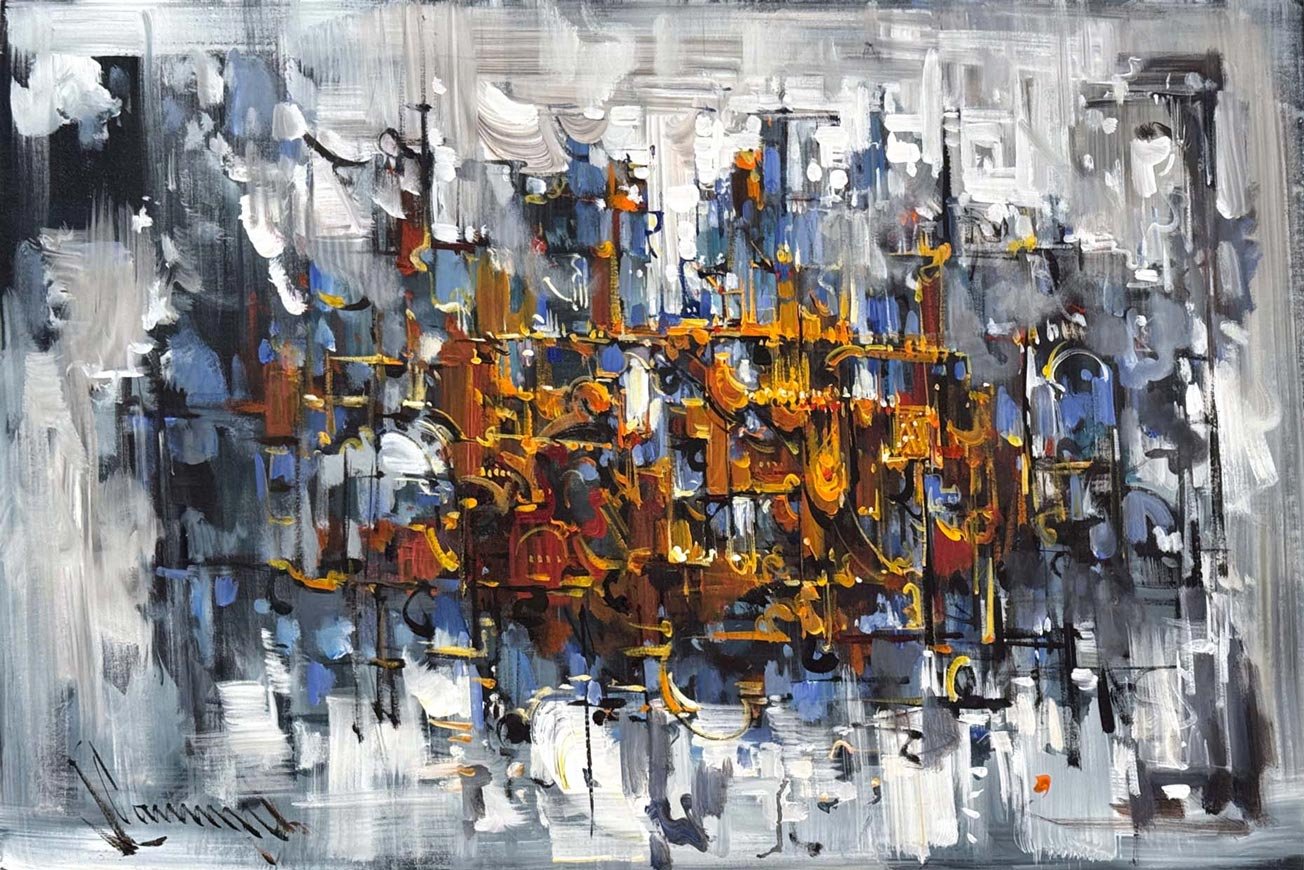 Sessizliğin Mabedi Yağlı Boya Tablosu