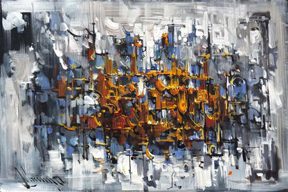 Sessizliğin Mabedi Yağlı Boya Tablosu