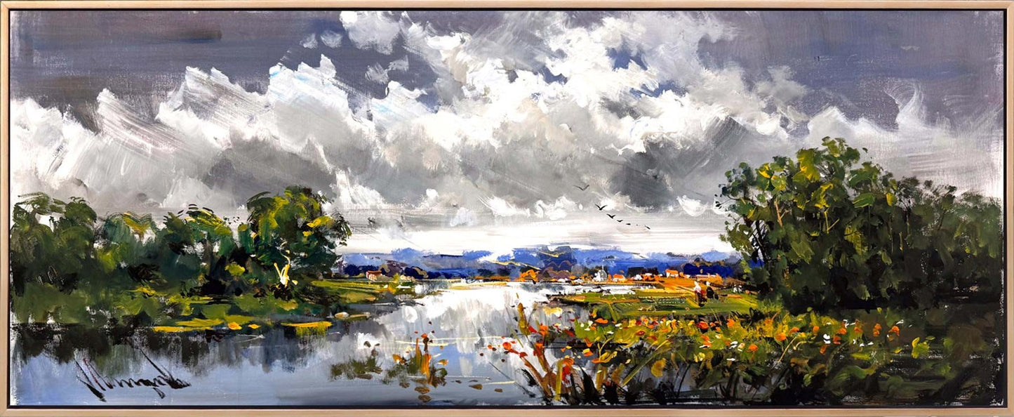 Bulutların Ardındaki Işık Yağlı Boya Tablosu