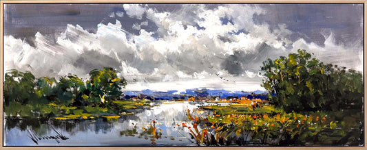 Bulutların Ardındaki Işık Yağlı Boya Tablosu