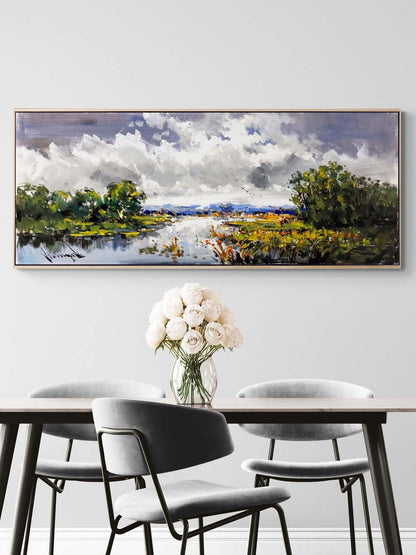 Bulutların Ardındaki Işık Yağlı Boya Tablosu