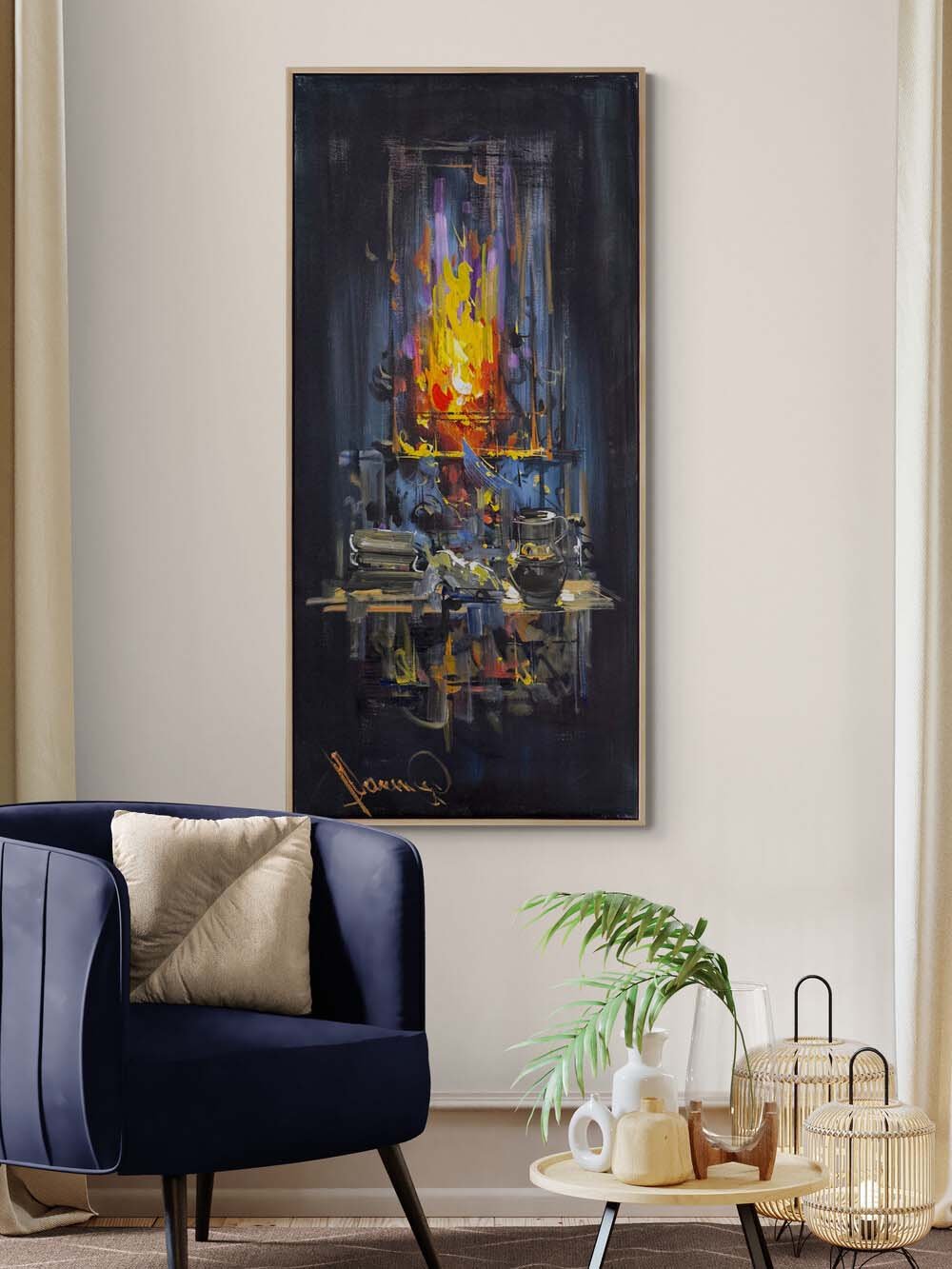 Unutulmuş Işık Yağlı Boya Tablosu