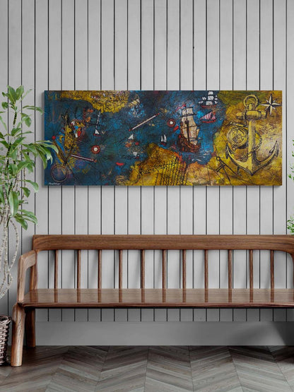 Piri Reis Hatırası Yağlı Boya Tablosu