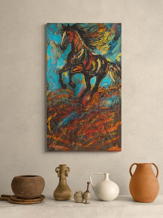 Özgürlüğün Nabzı Yağlı Boya Tablosu