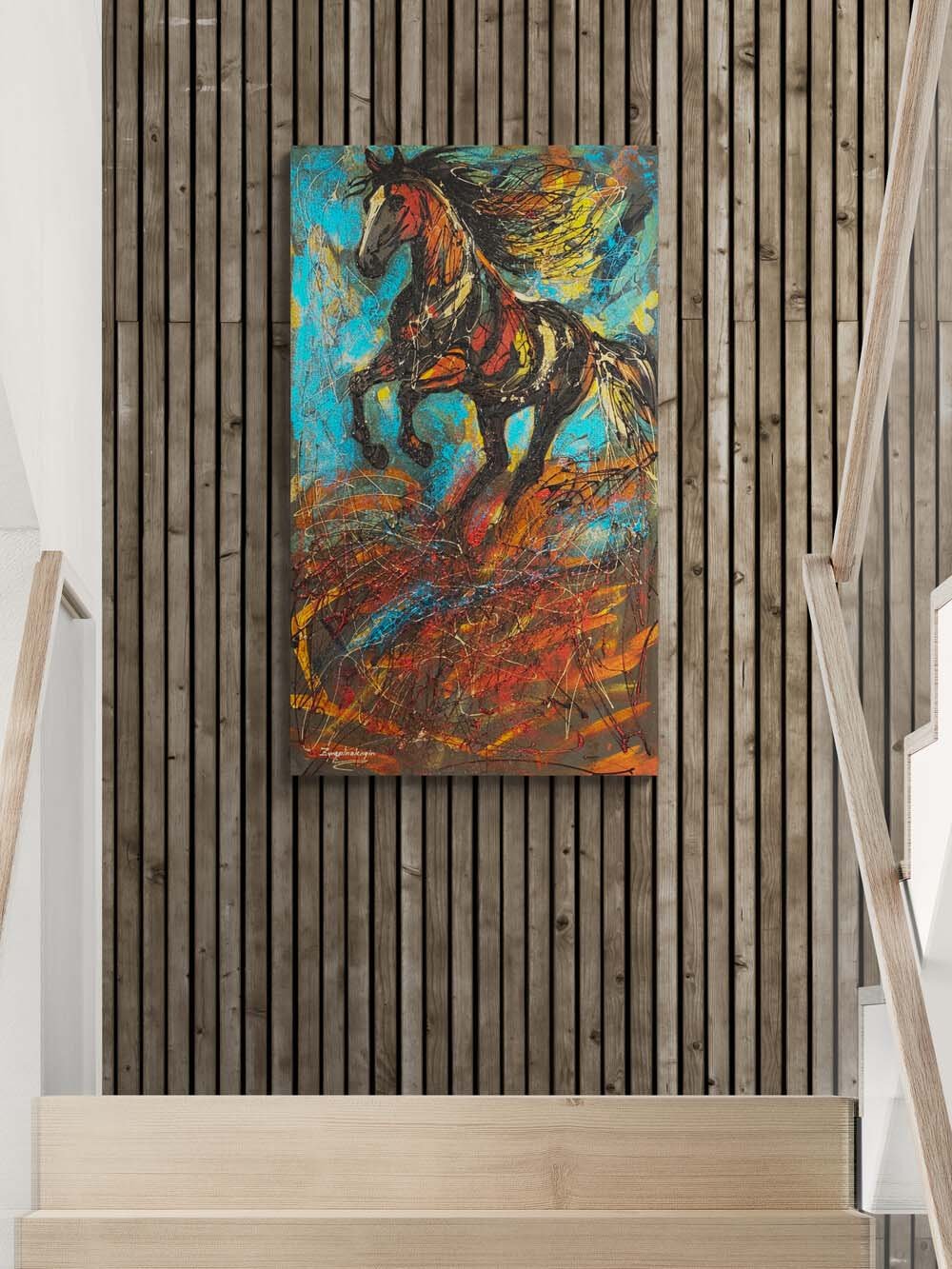 Özgürlüğün Nabzı Yağlı Boya Tablosu